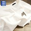 Heavy White Short-sleeved T-shirt Women's New Men's Thin Large-size Cotton Bottom Half-sleeved Top Ins