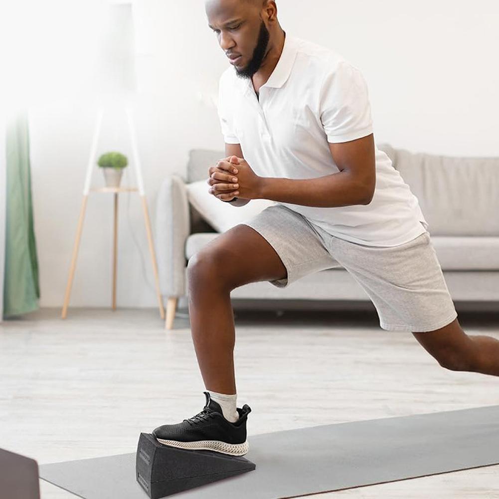 3 st/set Justerbara Yoga Fitness Klossar Squat Kilblock Block Ramp Marklyft Lutande Bräda Halkfri Vad Fot Sträckare För Träning Gym