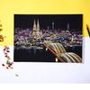 Colorful Cityscape Night View DIY Scratch Art: Relaxing Handmade Birthday Gift
