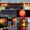 Ygmylandbb LED Truck Tail Lamp Trailer Tail Light 24V Brake Lamp Universal Round
