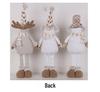 Telescopic Christmas Snowman and Knitted Reindeer Ornaments for Holiday Window Displays