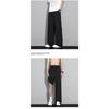 Men Summer Thin Solid Color Loose Wide Leg Straight Casual Long Pants