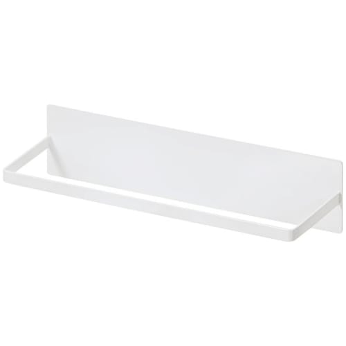 QINGQIU Magnetic Towel Hanger, Refrigerator, Washing Machine, Towel Bar, Magnetic, for Kitchen, Bathroom, Bath, White, Approx. 25cm