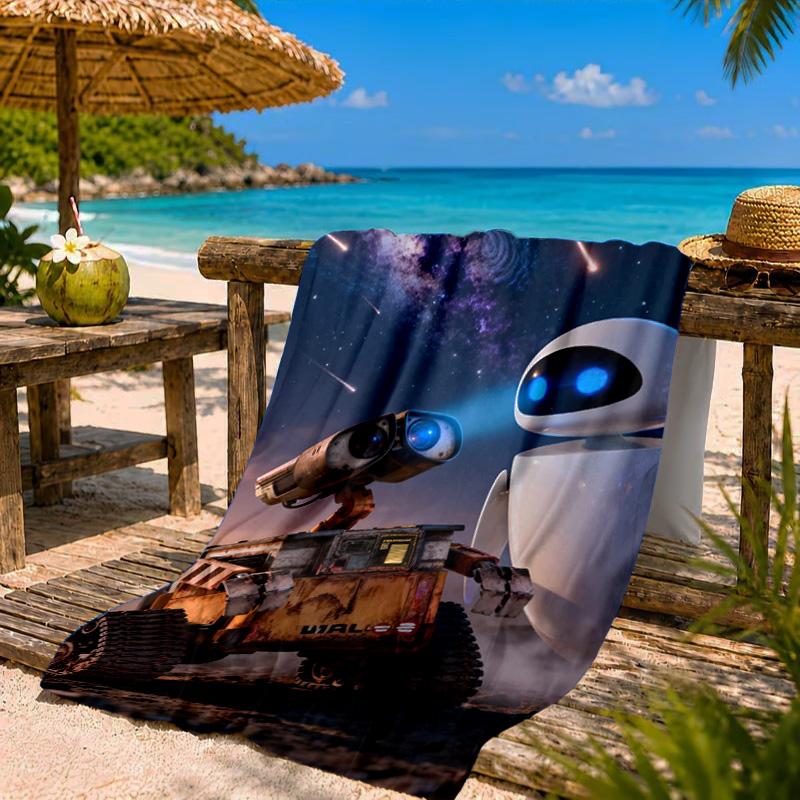 Heart In Space Adventure Beach Towel Microfiber Beach Towel, Lightweight and Quick-Dry, for Summer Travel, Swimming Pool Fan Birthday Gift