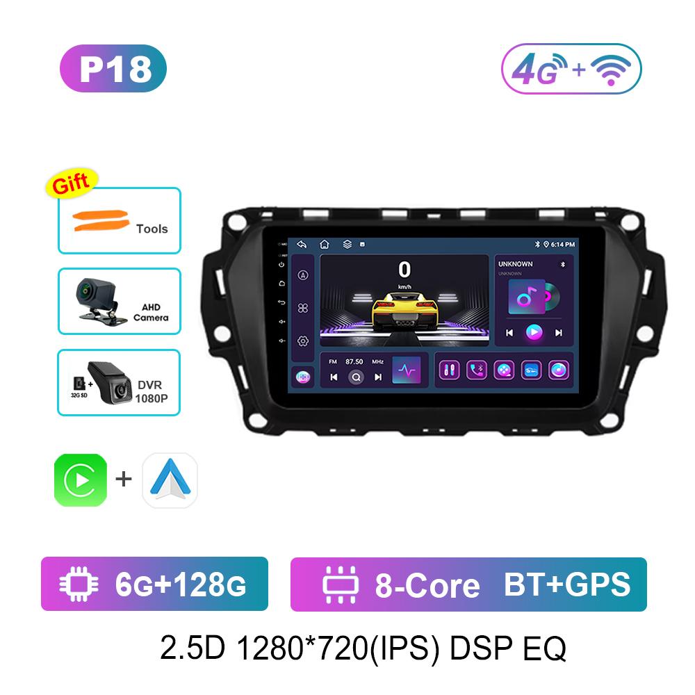 For Great Wall Haval H2 2014 - 2018 Carplay Android OS Car Video Multimedia Player GPS Navi WiFi QLED IPS Screen 4G Head Unit