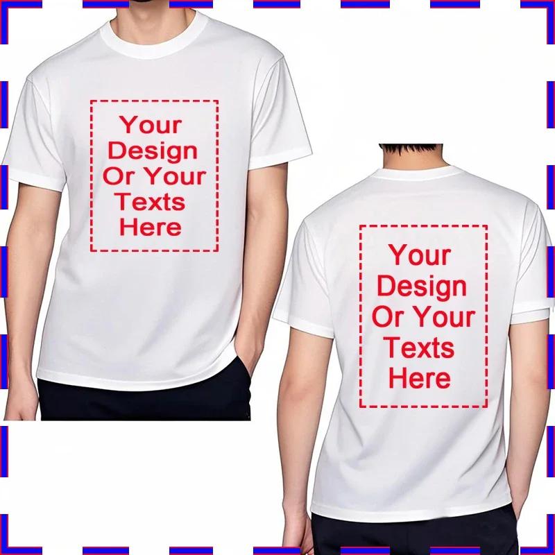 Man t shirt Tailor-made Adult Your Text Here Cotton Tshirt Fashion Hip-hop Casual Tee Adult Your Text Here Quick Dry T Shirt