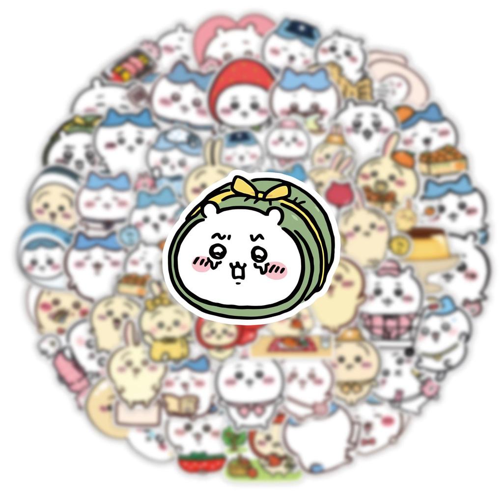 60 PCS Korean Style Cute Animal Stickers, Waterproof Vinyl Decals for Phone Case Cup Notebook Helmet Fridge Decor