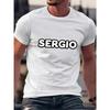 European Size Men's Summer Casual Sports Fashion T-Shirt, Cotton Blend, Soft, Breathable, Loose Fit,Regular Fit Crew Neck T-Shirt,Fashionable Business