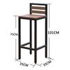 Garden High-Legged Table and Chair Set - Anti-Corrosion Plastic Wood, Waterproof, UV-Resistant, Perfect for Balcony or Outdoor Bar.
