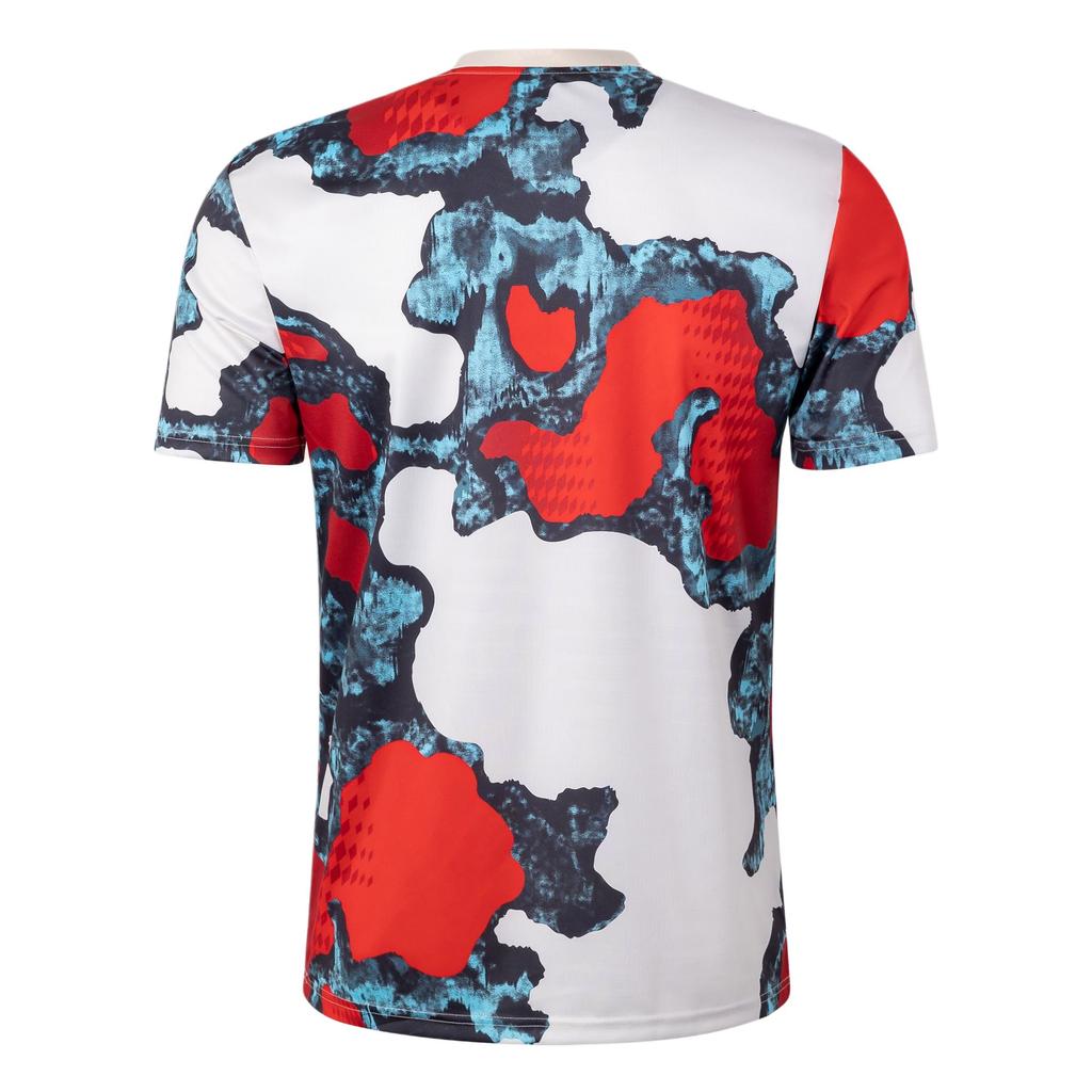 adidas Aeroready FC Bayern München FCB Preshi Rundhals Sport Kurzarm Fußballshirt Herren Tops Rot Energy-Rot Hellgrün JE6776