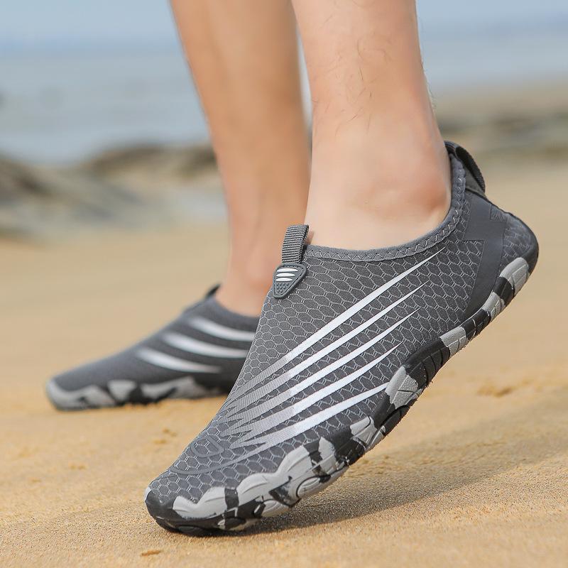 Unisex Non-Slip Quick-Dry Beach Shoes - Breathable, Soft Sole, Cut-Resistant for Wading & Swimming