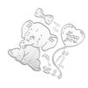 Elephant Cutting Dies Carbon Steel Embossing Die Cuts for Birthday Card Making DIY Scrapbooking Photo Album Paper Crafts