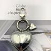 Elegant Large Love Heart Pendant Keychain Sturdy Alloy Charm Fashion Accessory for Men and Women Stylish Outfits