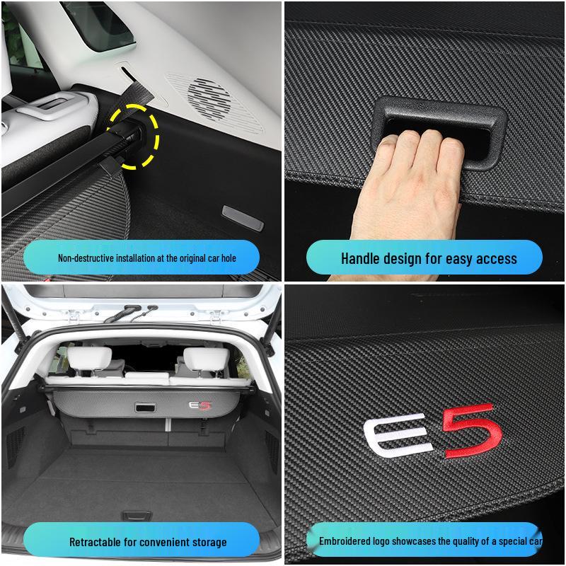 Buick E5 Trunk Cover: Retractable Partition for Tail Box Storage