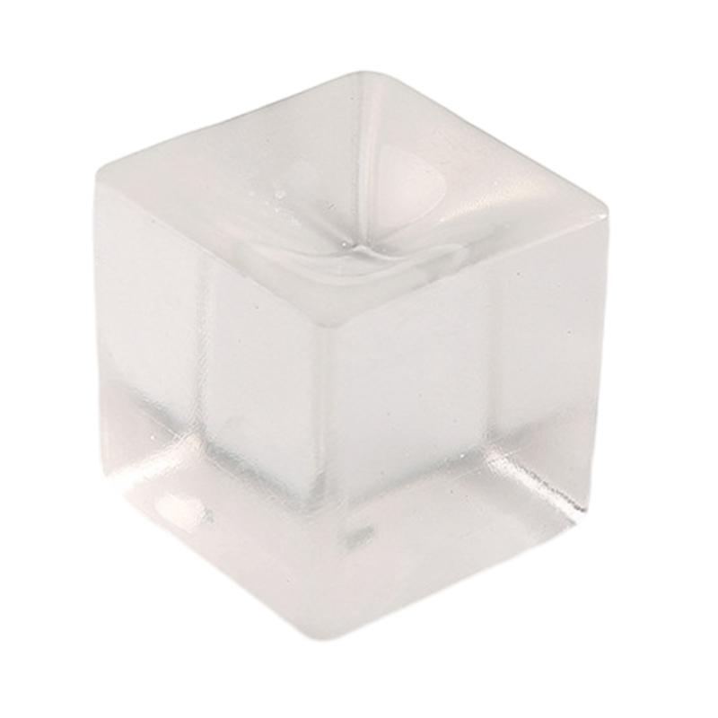 Crystal Unbreakable Ice Cube Figurine Maltose Novelty Gag Table Sensory Toy