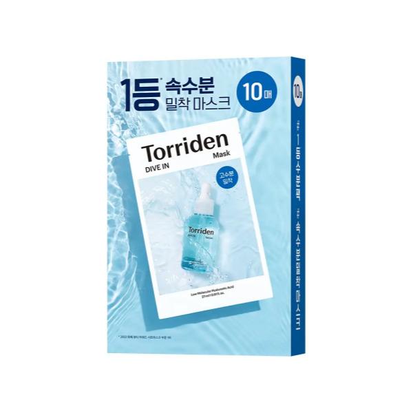 

TORRIDEN DIVE IN Hyaluronic Acid Mask (10 sheet Pack) 1 set (10 sheet)