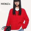 MO&Co. Women's Lambswool Cashmere Blend Polo Sweater