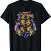 Harry Potter Hogwarts Multi-Colored Floral Crest T-Shirt