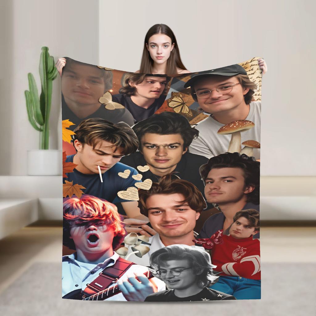 Steve Harrington Soft Blanket Girls Boys Plush Throw Blanket Street Trend Living Room Flannel Bedspread Sofa Bed Cover