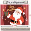 Christmas Festive Santa Claus Wedding Banner, Multicolor Polyester Backdrop for Wall Hanging Decor