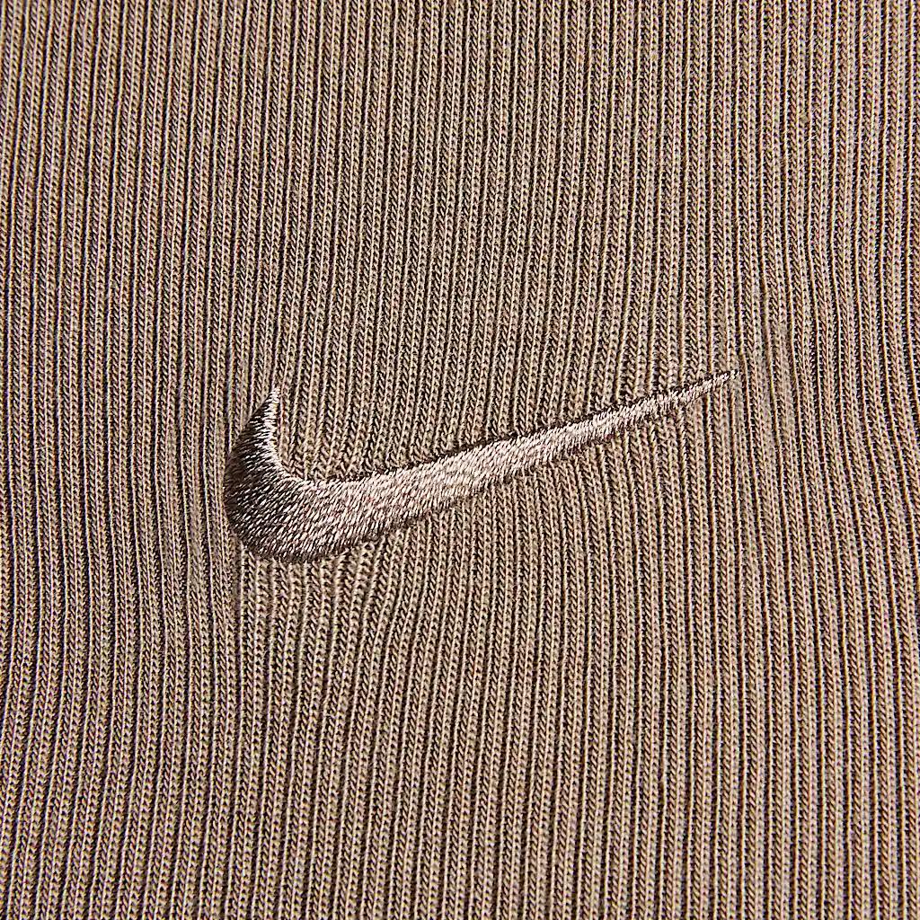 Nike Sportswear Chill Knit Breathable Versatile Short Sleeve T-Shirt Women Tops Mink-Brown HJ0720233