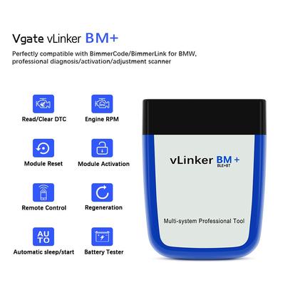 VLinker BM+ Για BMW Bimmercode BIMMERLINK ELM327 BT4.0 Auto Code Reader Scan Tool ELM 327 V2.2 OBD Scanner OBD2 Car Diagnostic Tool
