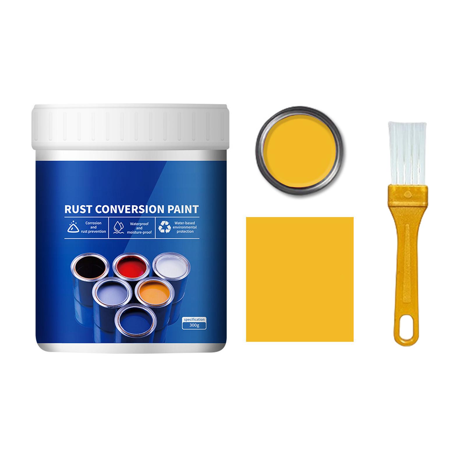 

Water Based Rust Prevention Paint Transforms Corrosion Into Protective With Scratch Resistance for Metal Maintenance жёлтый