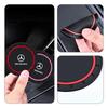 AABGT1 2PCS Car Coasters Water Cup Slots Non-Slip Mat Waterproof Cup Pad For Mercedes Benz AMG A B C E S V Class A180 CLK CLA GLE W212
