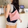 Cute Cartoon Embroidered Work Commuting Bucket Bag, 2025 Minimalist Underarm Shoulder Bag
