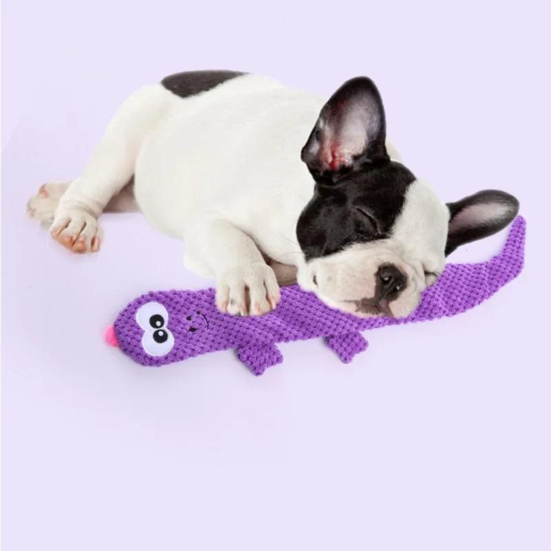 1pcs Plush Lizard Dog Toy Plush Cartoon Doll Teeth Cleaning Pet Products Animal Shape Bite Resistant Toy Cute Toy