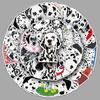 50pcs Dalmatian Dog Waterproof Stickers for Luggage, Scooter, Laptop, and More