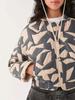 Nuovo Prodotto Stampato Imbottito con Cerniera Cappotto Francese Imbottito in Cotone Sottile Cappotto Imbottito in Cotone Largo a Maniche Lunghe Abbigliamento Corto in Cotone Goffrato da Donna