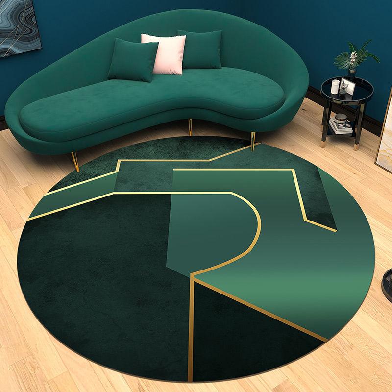 

Современный домашний декор, ковер для гостиной, семейной спальни, темно-зеленый ковер, декор комнаты, стул, коврики, моющиеся входные коврики 3D 140