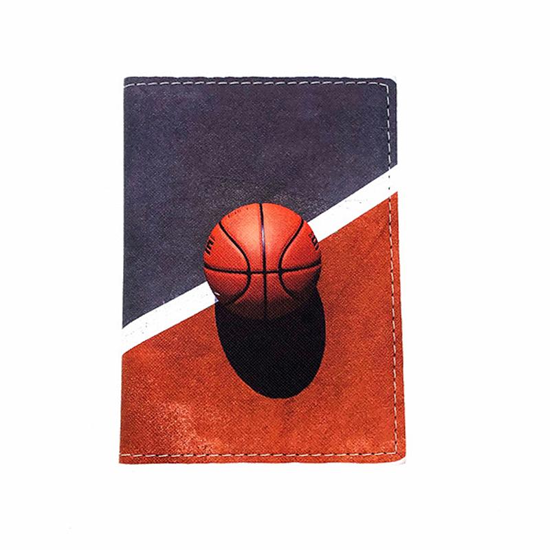 

Sports Football Basketball Passport Holder Men s PU Leather Passport Protector Cover Travel Passport Wallet ID Bank Card Holders