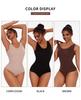 European & American Style Shaping Thong Bodysuit: Wide Strap, Tummy Control, Open Crotch, Butt Lifting, Strappy Bra, Bust Support
