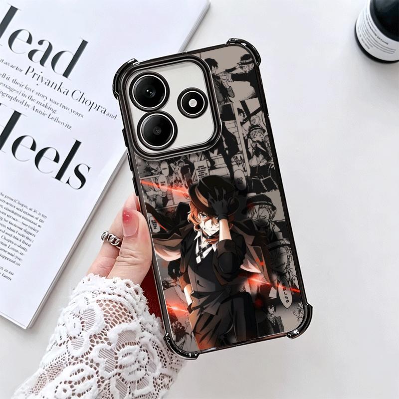 Bungo Stray Dogs Manga Soft Phone Case For Xiaomi Redmi Note 14 15 Pro Plus 13 12 11S 11T 5G 10 9S 9 Plating Anti-Fall Fundas