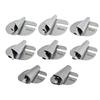 Sewing Rolled Hemmer Foot 3mm-10mm 8 Sizes Wide Rolled Hem Sewing Machine Presser Foot Seam Guide for Sewing Machine