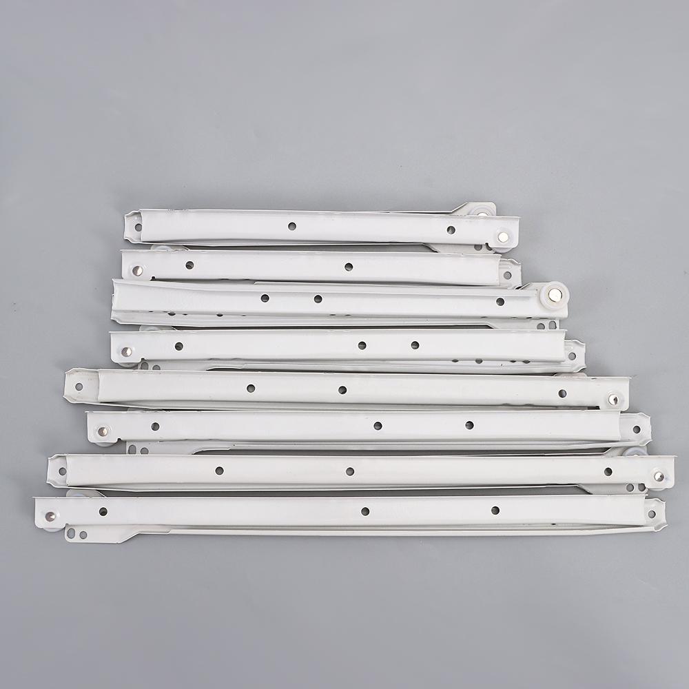 Thickening Two Section Pulley Furniture Drawer Track Slides Computer Table Chute Cabinets Keyboard Roller Two Cabinet Rails