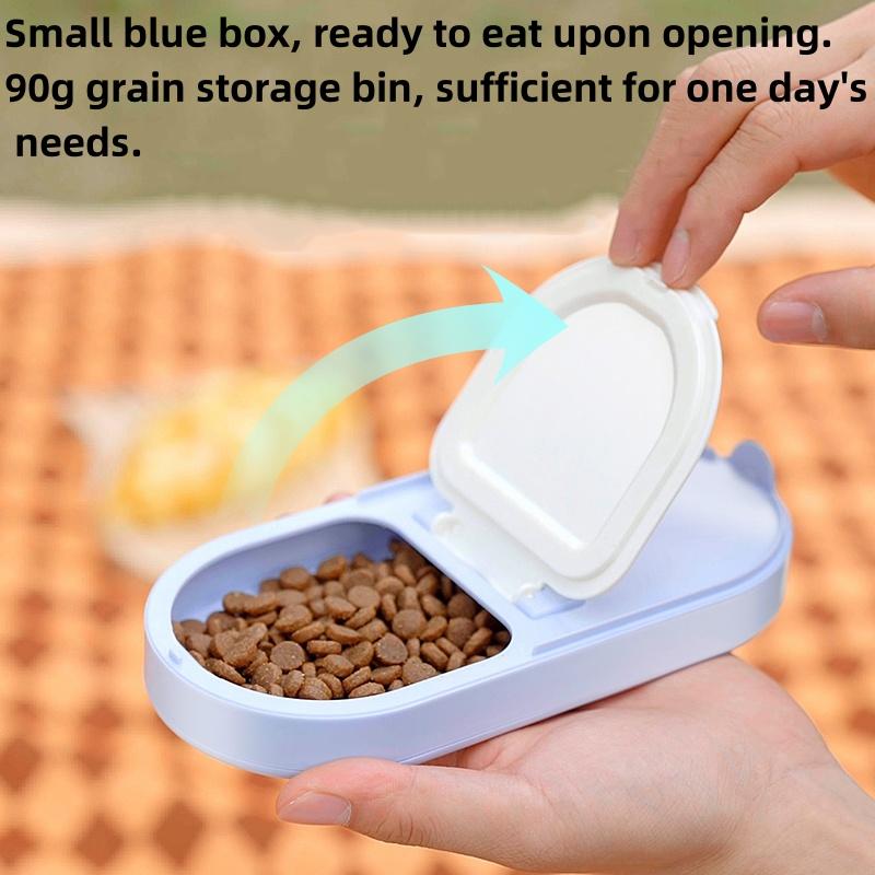 New 2 in 1 Dog Water Bottle with Food Storage Portable Pet Water Container for Dogs Cats Outdoor Dog Feeder Puppy Drinking Bowl
