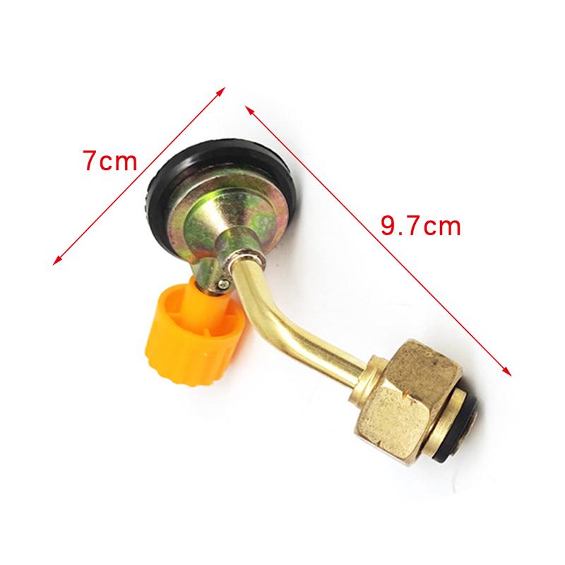 

Outdoor Camping Picnic Cylinder Filling Adapter Gas Butane Connector Adapter золотистий