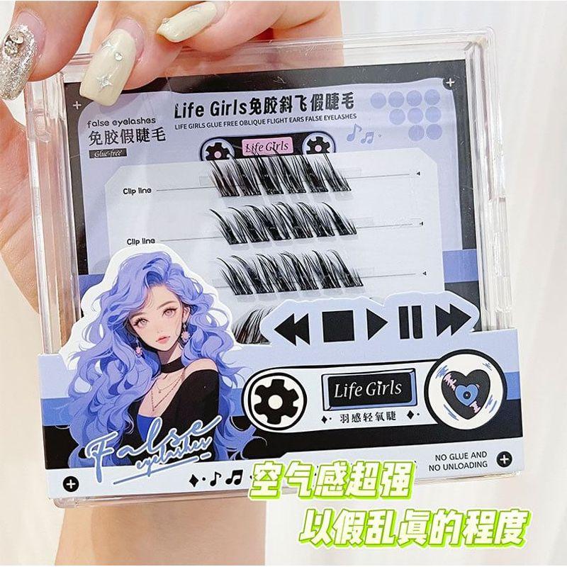 LuxeFlutter - Glue-free Fox Eye Multipack False Eyelashes Cluster