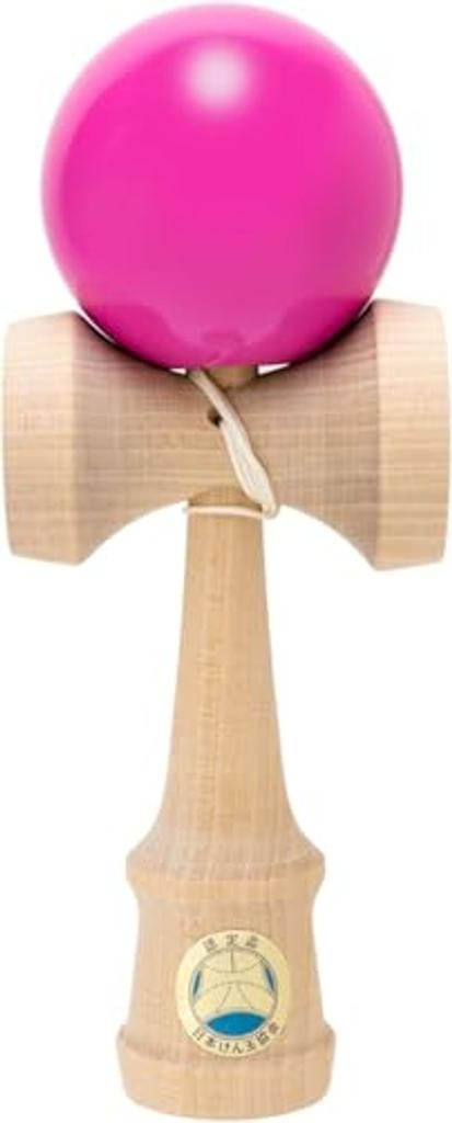 Onda Kendama Artigiano Maestro certificato Associazione Giapponese livello competizione facile da usare corda di ricambio rosa inclusa.