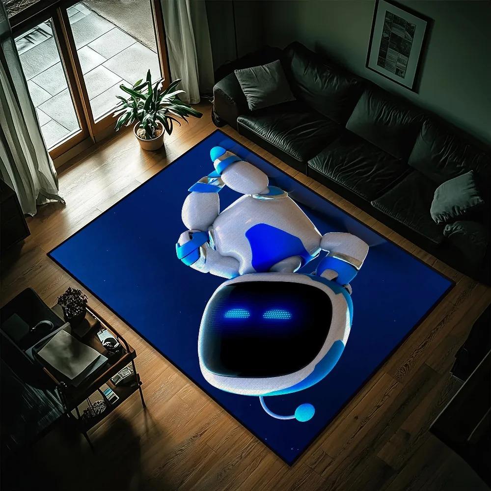 

A-AstroS Bot Game Cute Carpet Cartoon Living Room Bedroom Bathroom Kitchen Entrance Door Mat Non-slip Washable Rug Home Decor 80x120cm