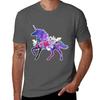 Unicorn Watercolor Unicorn Purple Unicorn Unicorn Flowers Tshirt Minimalist Graphic Tee Shirt
