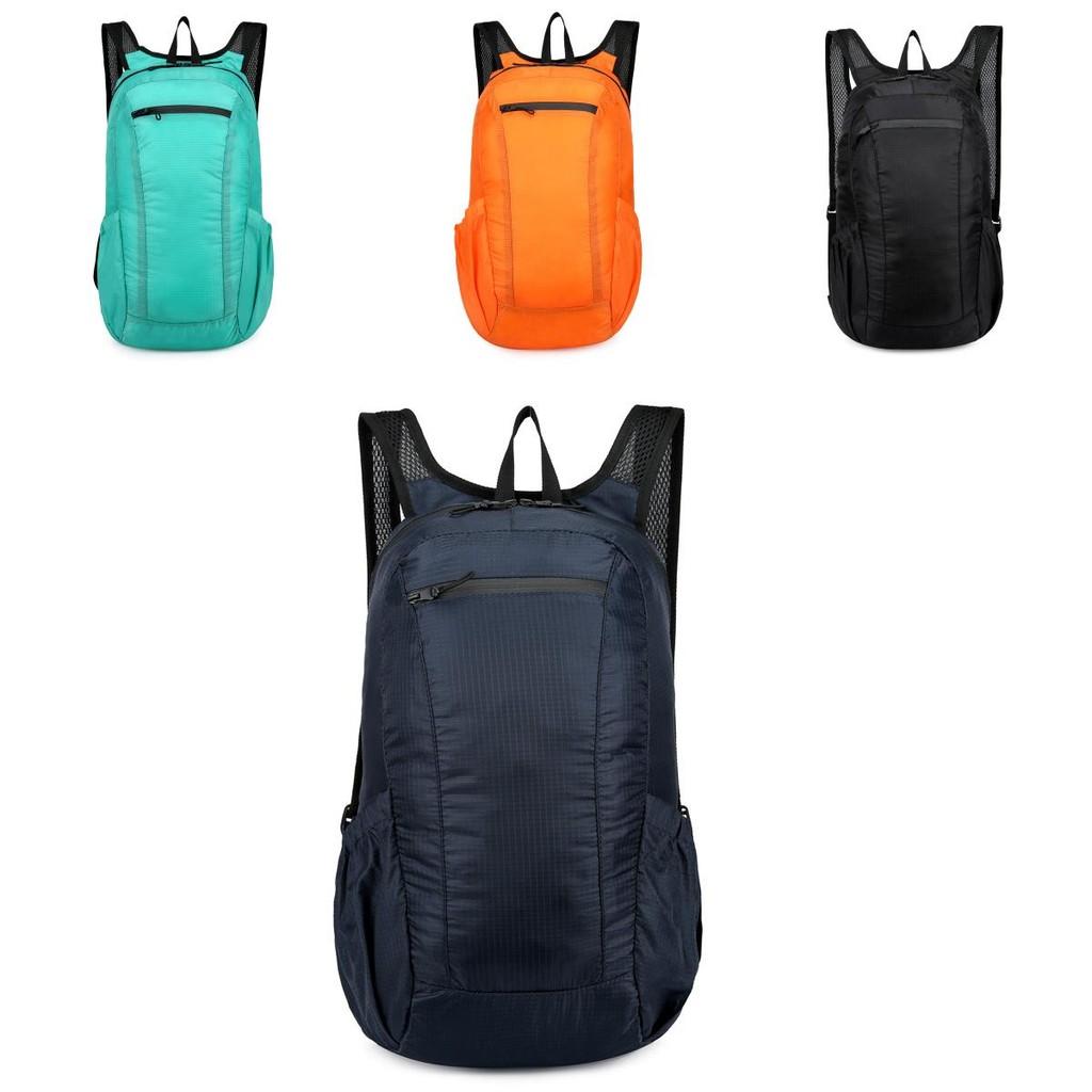 Outdoor Casual Backpack Oxford Fabric Lightweight Foldable Travel Bag For Hiking Adventures
