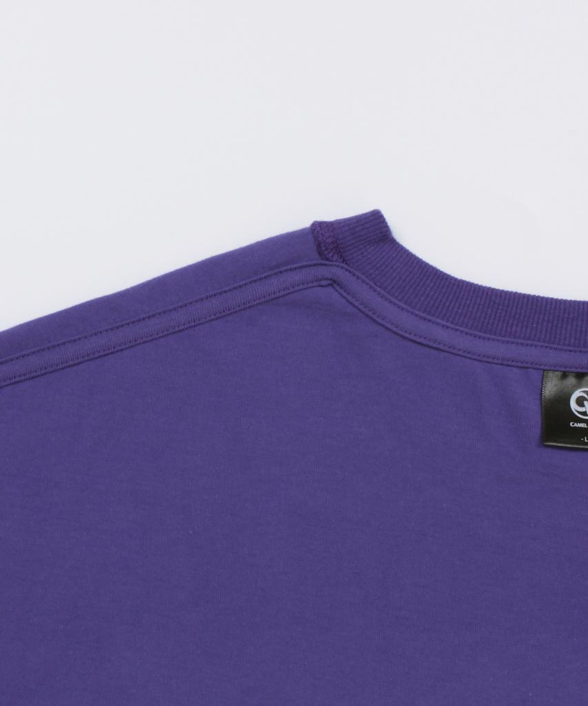 CAMEL WORK Diamond Logo Short Sleeve T-Shirt (Purple)