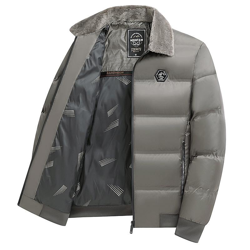 Winter Parkas Men Thicken Casual Outwear Slim Fit Outwear Waterproof Warm Stand Collar Outwear Coat