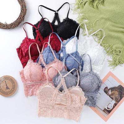 Women's Lace Strapless Camisole with Chest Pad – Summer Back Wrap Anti-Exposure Vest