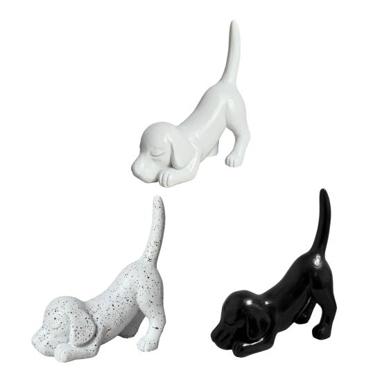 Dog Stretching Ring Holder Cute Dachshund Dog Tail Ring Organizer Resin Puppy Jewelry Holder for Desk Bedroom Decor Gift for Dog Lovers