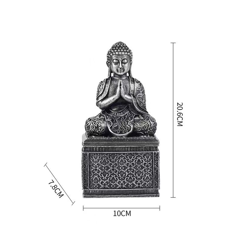 Elephant Buddha Statue Thailand Buda Resin Huddhism Figurines Fengshui Hindu Sitting Buddha Figurine Living Room Home Decor Gift